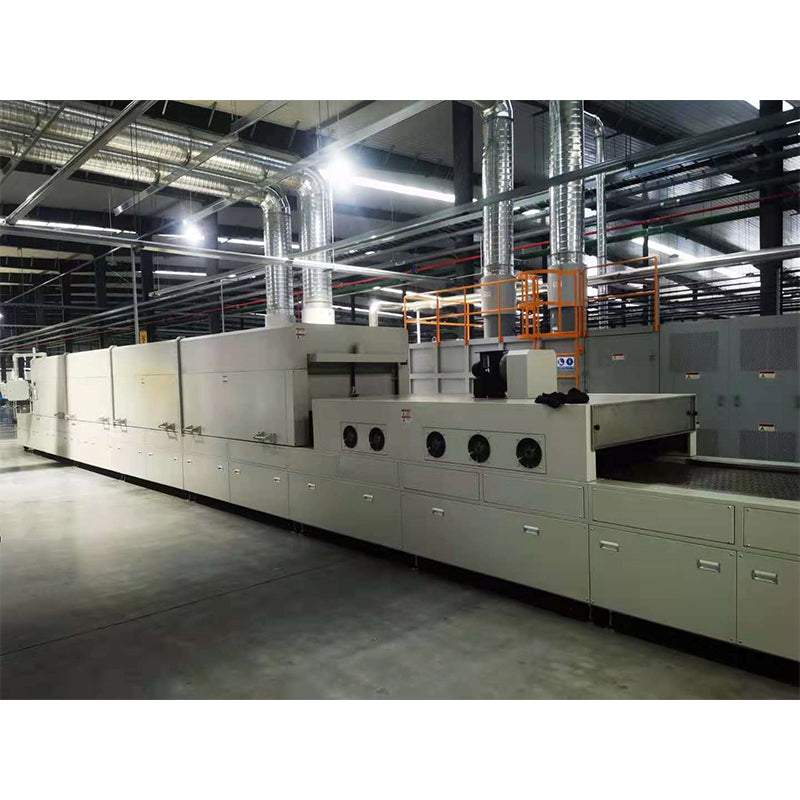 GUANDING High temperature tunnel furnace drying line stainless steel mesh belt conveyor chain plate drying line