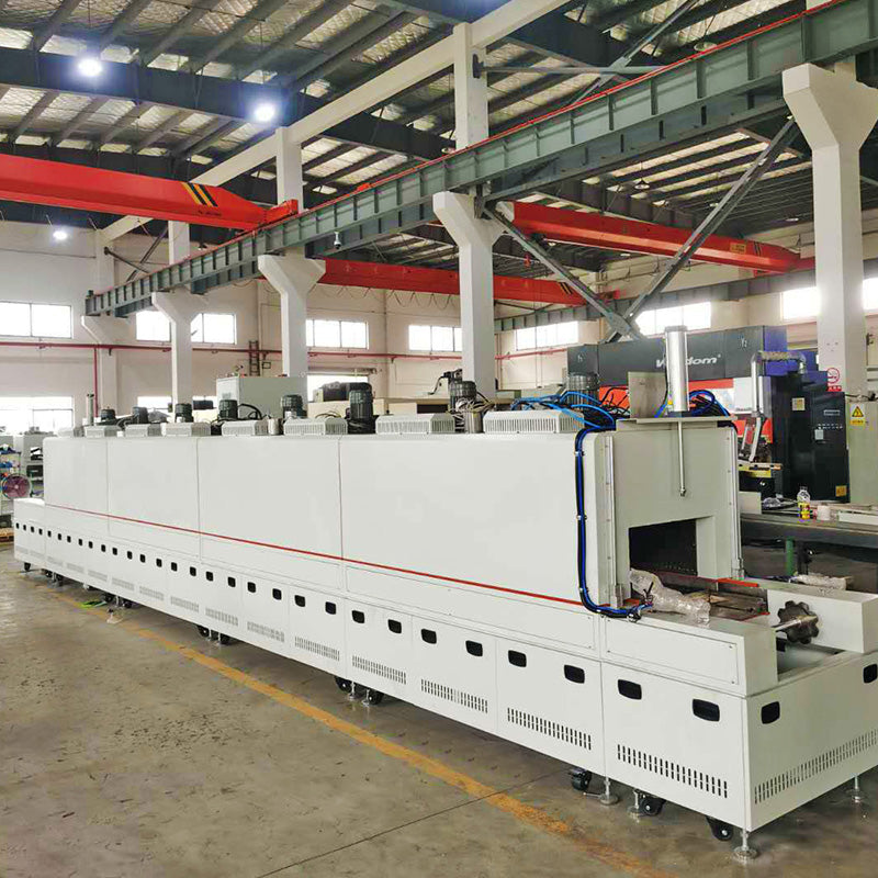 GUANDING High temperature tunnel furnace drying line stainless steel mesh belt conveyor chain plate drying line