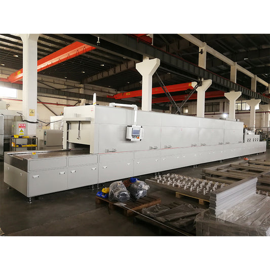 GUANDING  High temperature tunnel furnace drying line stainless steel mesh belt conveyor chain plate drying line